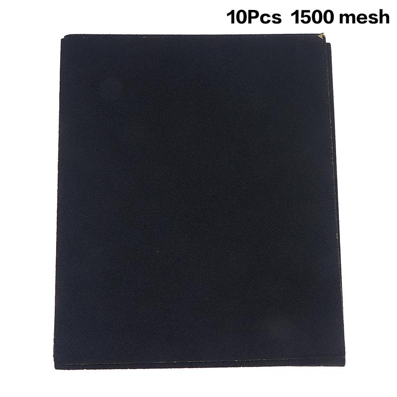 10Pcs Sandpaper 60-2000 Wet And Dry Dual-Use Car Wood Grinding And Polishing Resistant Silicon Carbide Water Sandpaper