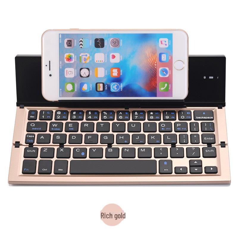 Universal Aluminum Folding Bluetooth Keyboard for Mobile Phone and Tablet