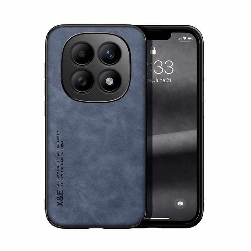 

For Xiaomi Redmi Note 15 Pro Plus 5G Case Shockproof Leather Texture Silky Feel Cover With Magnetic Attaction inside Redmi note 15 5G