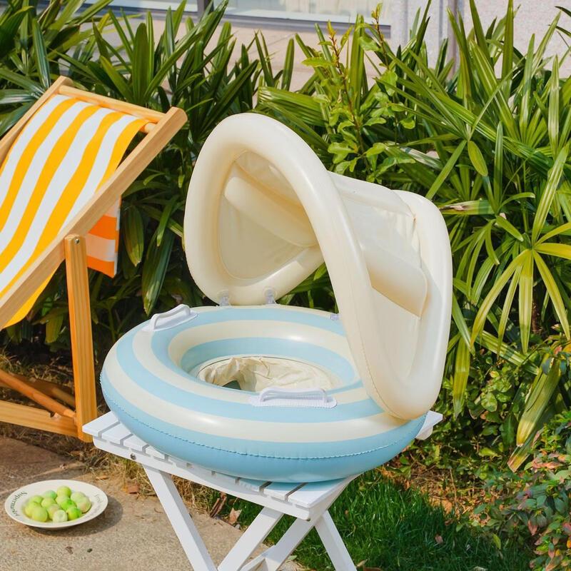 Children's Lollipop Swim Seat Ring with Sunshade
