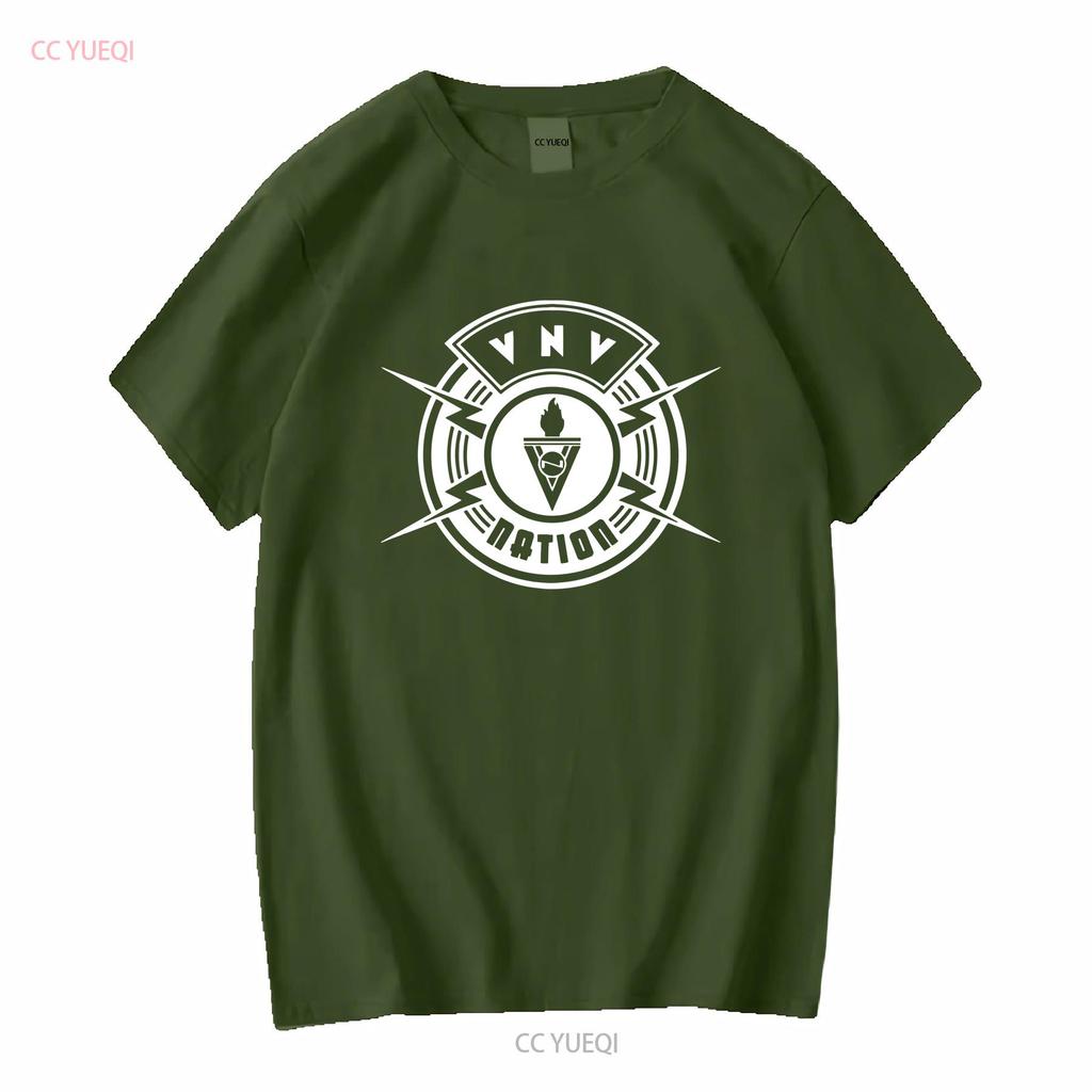 Classic VNV Nation Shirt Funny T 6D157 Long or Short Sleeves Vintage Washed Fashion Streetwear Versatile Unisex Homme Casual