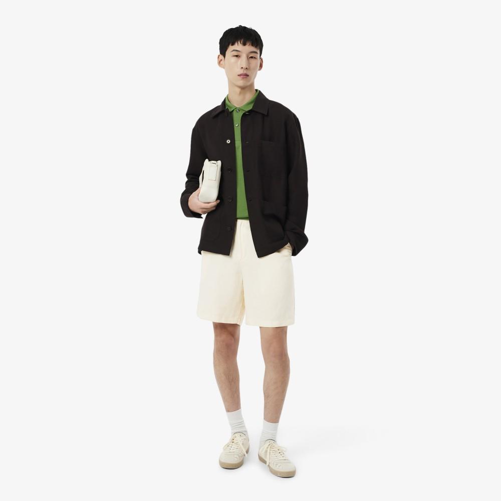 Lacoste Men's Linen Blend Banded Shorts GH2628-56G056