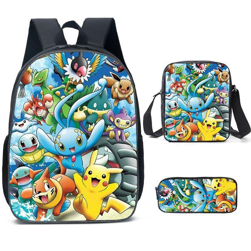 Primary And Secondary School Students Schoolbag Cartoon Backpack Breathable And Wear-Resistant Children'S Backpack Satchel Pencil Bag Set