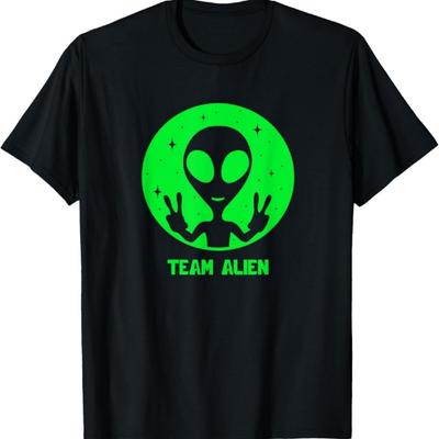 Alien Lover Men Women Kids UFO Abduction Team Alien T-Shirt