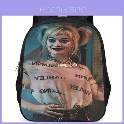 Spacious 15 Inch Harley Quinn Backpack Large Capacity Lightweight Oxford Fabric