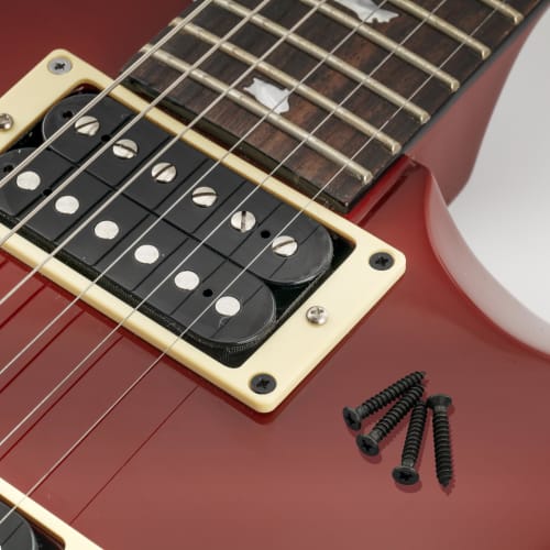 Musiclily Ultra M2.6x16mm Stainless Steel Neck Escutcheon Screws, Metric Size, Countersunk Head, for Electric Guitars, Black (Pack of 20)