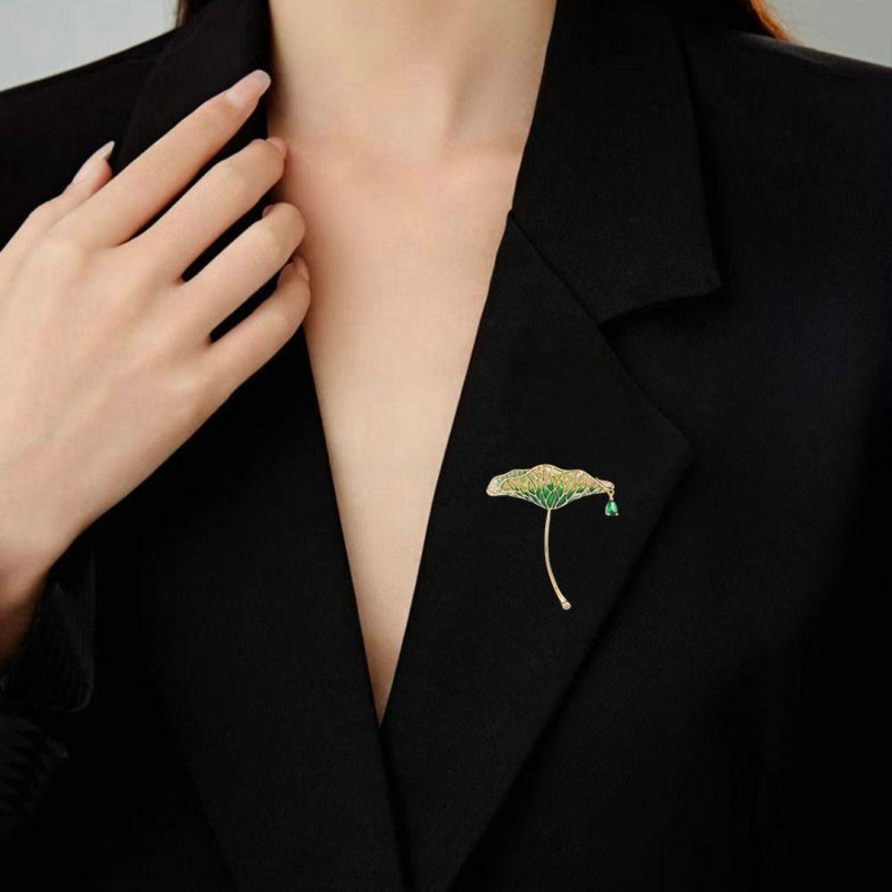 Gold Toned Brooch Base Enamel Plated Brooch Setting Zircon Brooch Handmade Jewelry