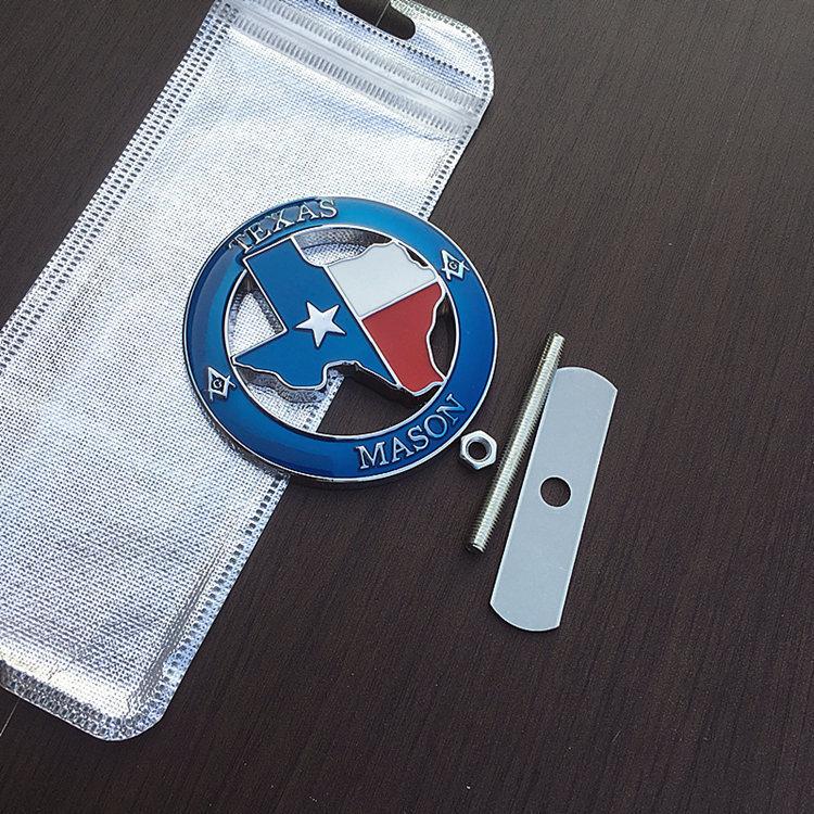 Personalized three-dimensional Texas version car sticker Lone Star grille modification