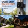 Window Camera LED Digital Clock Display High-definition 5MP 5G WIFI Camera Two-way Intercom Motion Detection TUYA APP Security Camera