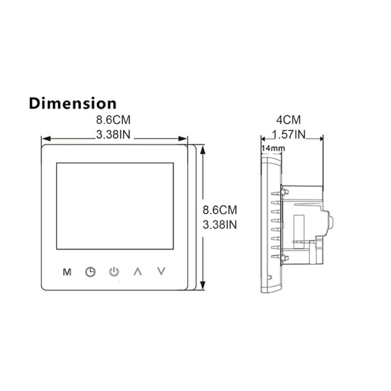 WiFi Thermostat Programmable Electric Underfloor Heating Radiator Thermostat Indoor Constant Temperature Controller LCD