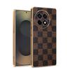 Leopard Print & Checkered Leather OnePlus ACE5/NORD4 Drop-proof Phone Case