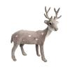 Simulation Deer Ornament Cute Gray Lightweight Soft  Comfortable Touch Deer Statues  Decoration For Tabletop Fireplace