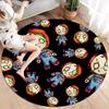 Alfombra Redonda Chucky, Alfombra para Sala de Estar, Dormitorio, Sofá, Sala de Juegos, Decoración, Alfombrilla Antideslizante para el Suelo
