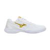 Men's Sneakers Mizuno Wave Claw 4 Badminton Shoes Unisex Low-top White/Gold