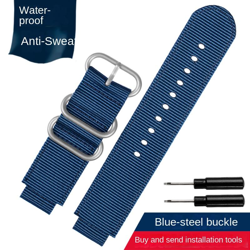 Canvas-Uhrenarmband 18mm für CASIO PRG-260/550PRW-3500/2500/5100 Box AE1200/1300 W-219 Modifiziertes Nylon-Uhrenarmband Herrenarmband