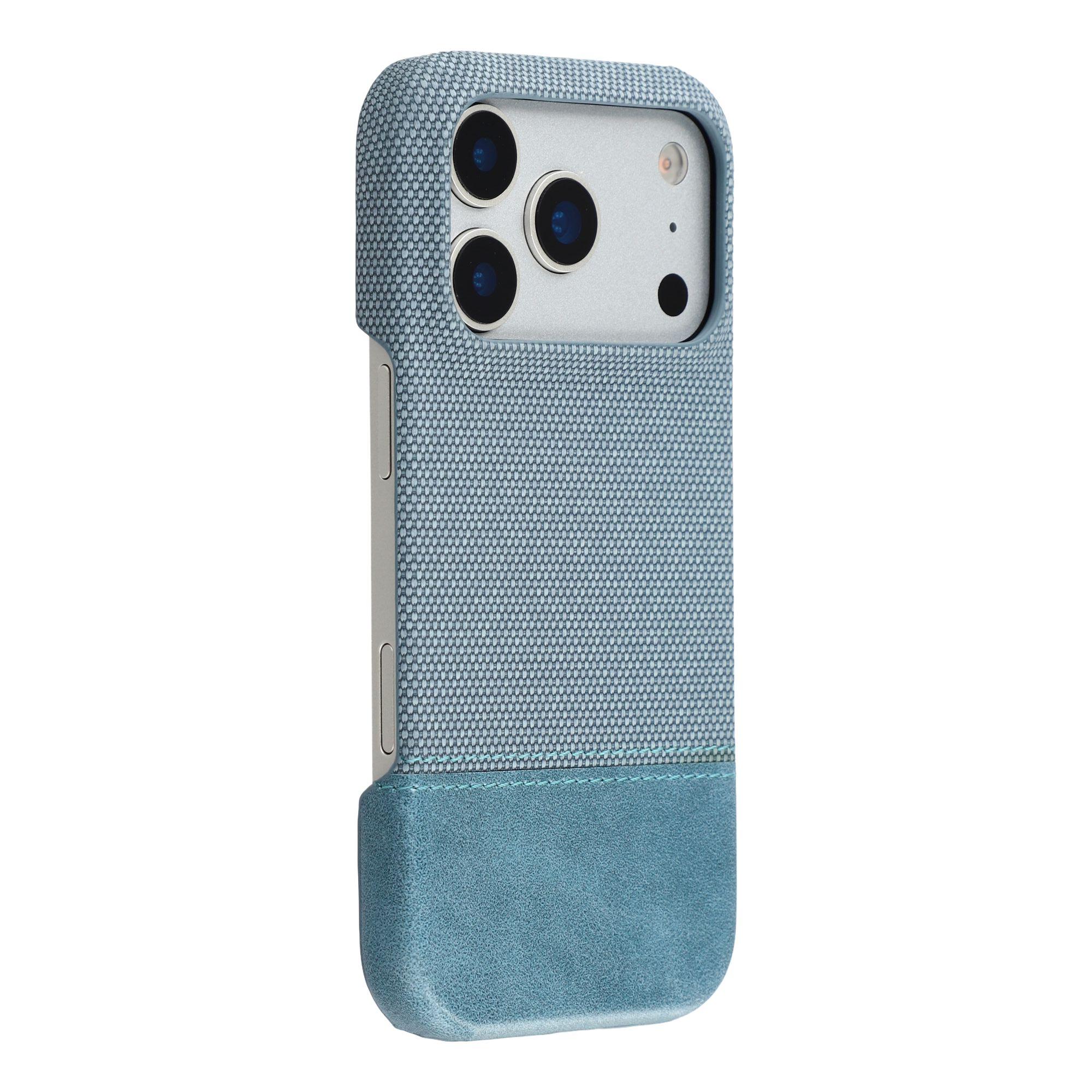 

For iPhone 17 Pro Case PU Leather + PC Splicing Anti-Slip Phone Cover