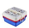 Snoopy Stackable Picnic Case Square 3 Tier Sports L 6862 T-WORLD "Peanuts Sports"