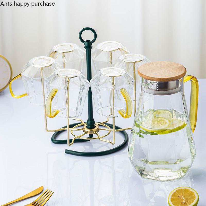 Metal Cup Holder Cup Drain Rack Mug Organizer Upside Down Storage Rack Dust-proof Round Rotatable Cup Holder Tumbler Holders