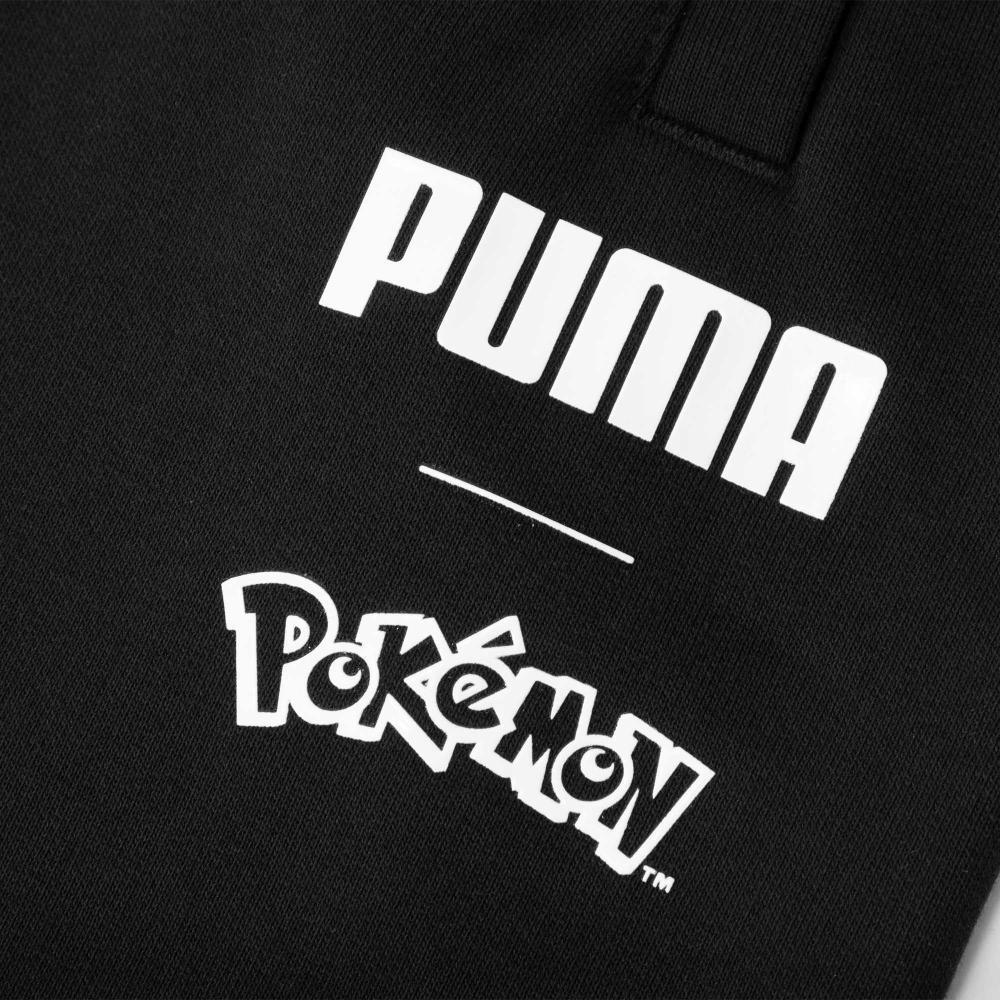 Puma X Pokemon Kollaborationsserie Pokemon Muster Bedruckte Lässige Shorts Herrenshorts Schwarz 538370-01
