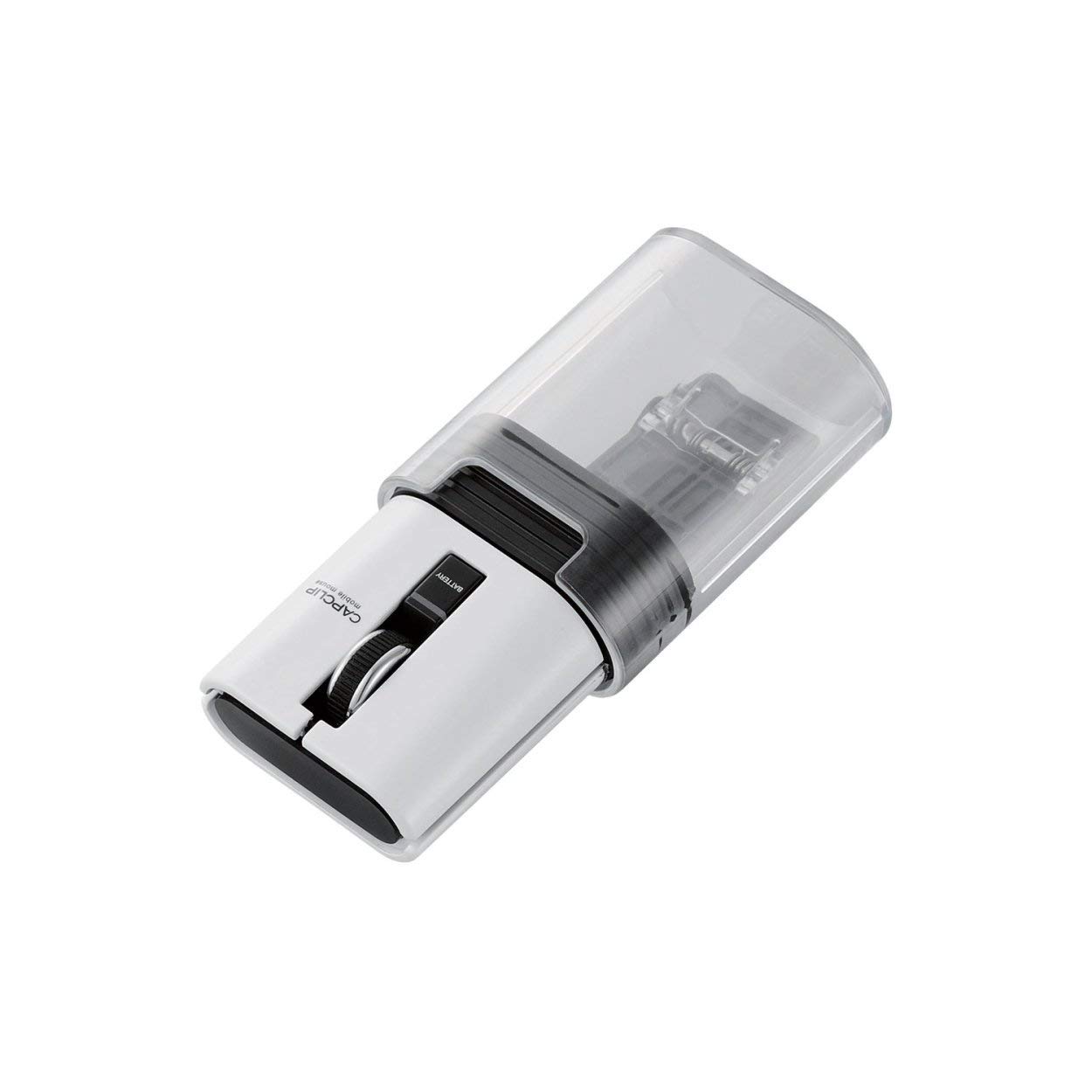 

ELECOM Wireless Mouse Bluetooth Mobile CAPCLIP 3 Buttons IR LED Rechargeable White M-CC1BRWH білий