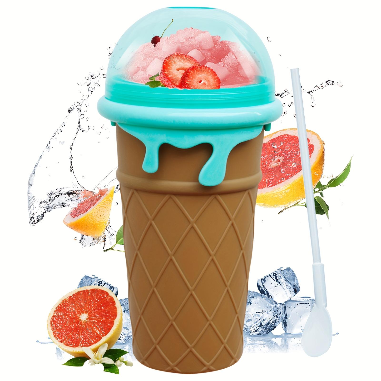 

Slush Cup Maker, Large Slush Cup 550ml, Double Layer Silicone Slush Cup Making Squeeze Cup, Quick Freeze Magic Slush Cup, DIY Slush Cup