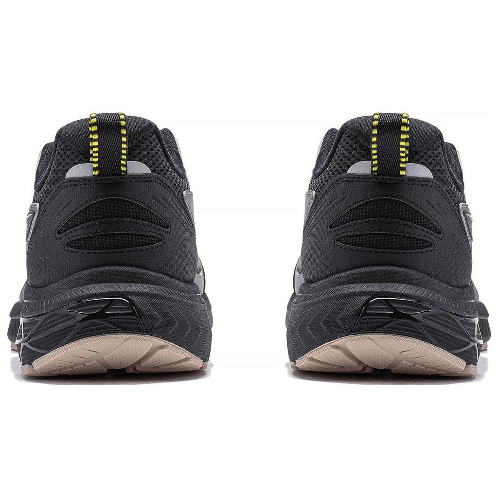 Li Ning Cushioning Slip Resistant Abrasion Resistant Low top Running Shoes Men's Shadow Gray ARXT021-3