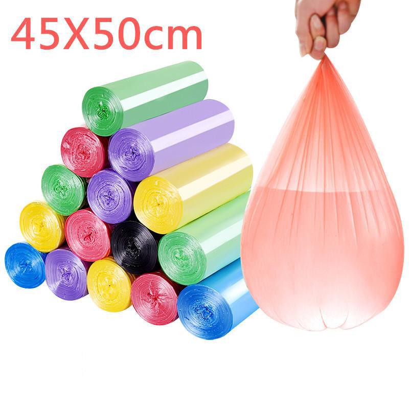 Müllbeutel mit flachem Mund 45x50cm für Wohnheim-, Büro- und Küchengebrauch - Super kosteneffiziente Plastikmüllbeutel