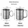 Tasse de camping portable en acier inoxydable 304 pour boissons