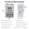 Automatic Time Control Switch Wall Hanging Weekly 7 Days Programmable Timer Waterproof Electronic Timing Controller 220V 30A