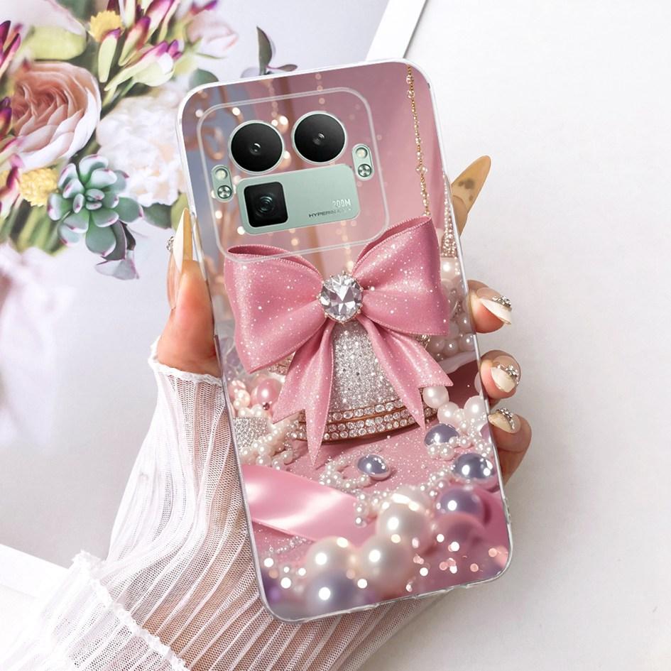 For Realme GT8 Pro 2025 Case RMX5210 Popular Flower Bowknot Soft Slim Silicone Back Cover For Realme GT 8 GT8 RealmeGT8 5G Coque