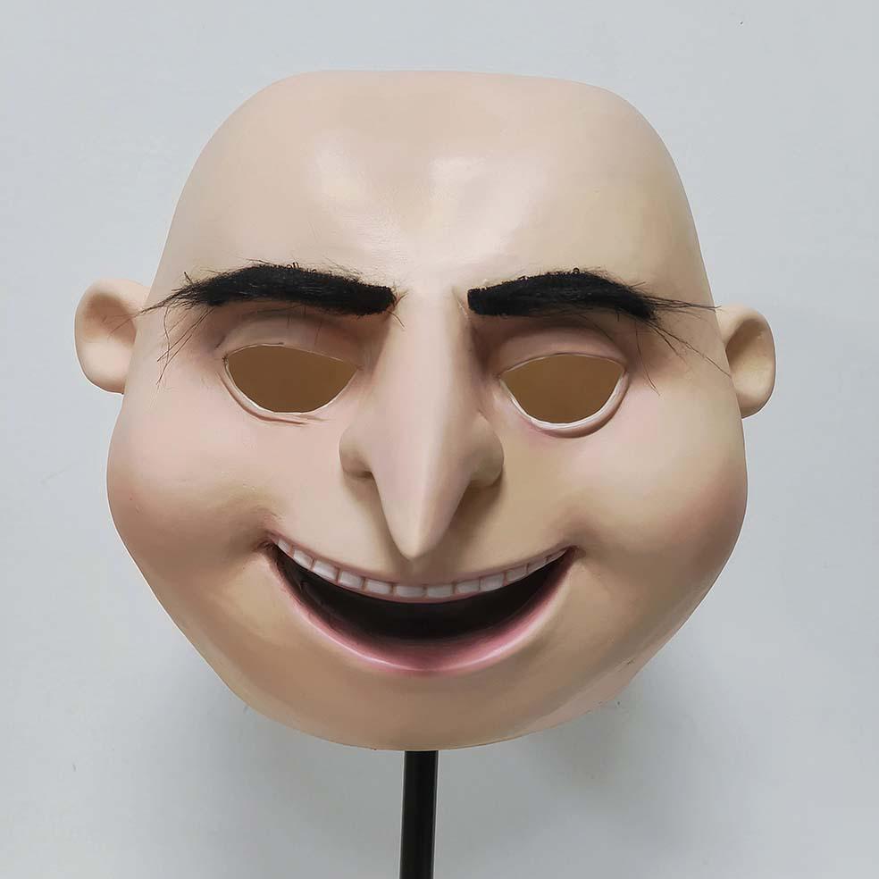 Despicable Me Gru Latex Cosplay Mask for Roleplay & Masquerade