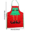 Elfen Weihnachts-Küchenschürze Samt Weihnachts-Schürzen Geschenk Küchen-Kochschürze Festlich