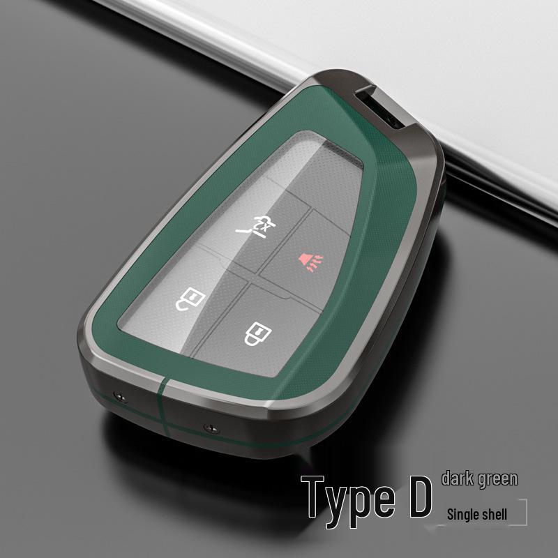 Metal Shell Snap Button Key Case for Buick Envision S and GS 2022 Models