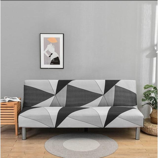 

Vip Printed Sofa Bed Cover Polyester Armless Folding Elastic Sofa Case Casual Comfortable For Home Use Hotel Mateo Mateo 120-150cm