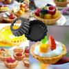 5pcs 8/10/12cm Mini Tart Pans Egg Tart Molds with Removable Bottom Non Stick Small Fluted Cupcake Tins Tarts Quiche Pan for Pies