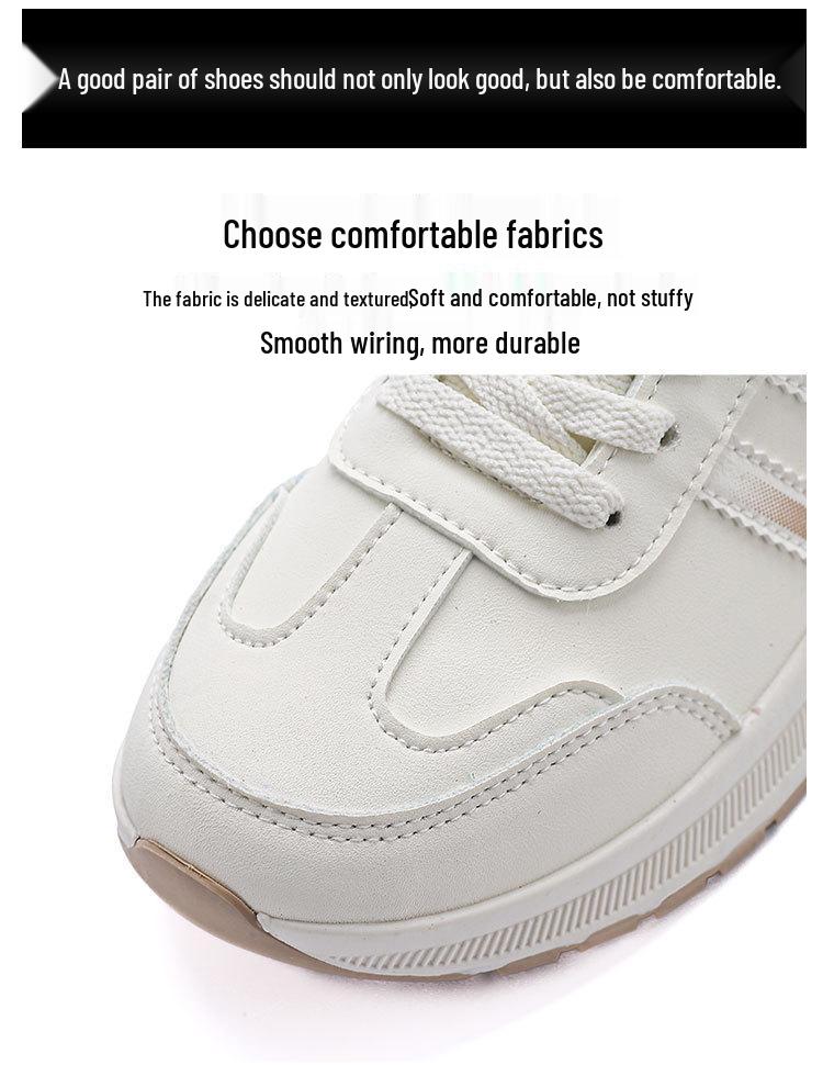 2025 Spring/Summer Women's Plus Size Casual Korean Style Flat Sneakers