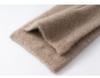Women's 100% Pure Cashmere Knit Scarf – Versatile, Solid Color, Warm, and Perforated Design