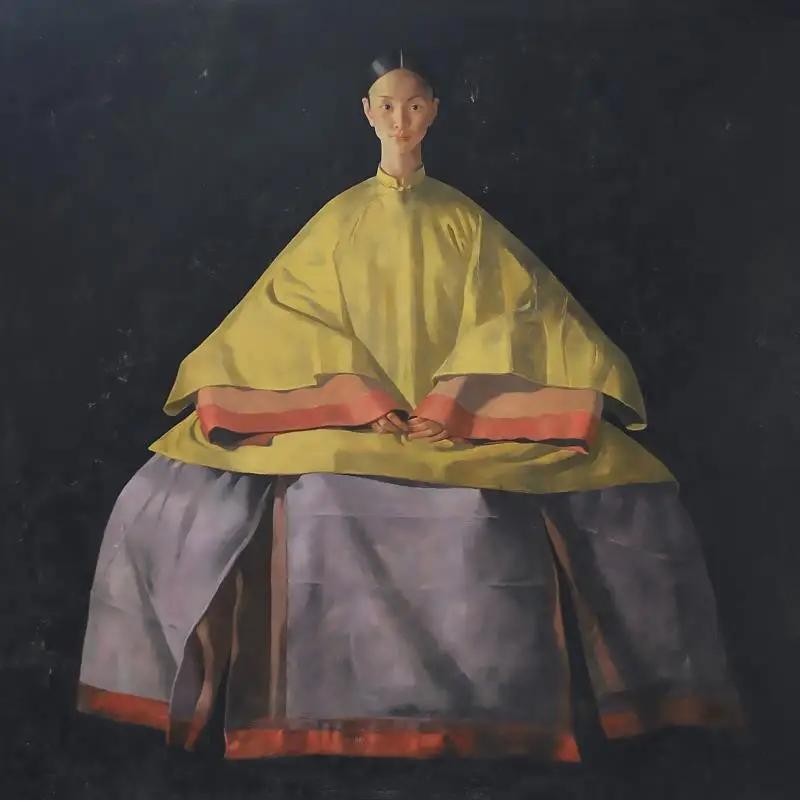 Donna Orientale Giapponese Splendido Abbigliamento Pittura su Tela Coreana Arte Murale Quadro Solenni Poster e Stampe per Soggiorno Decorazione Casa