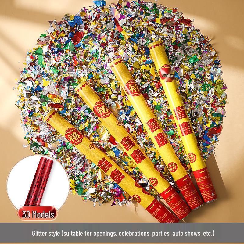 Свадебные конфетти-хлопушки: Ручные пушки, конфетти и ленты