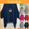 Trendiges Übergrößen Damen T-Shirt Kaftan Bluse mit unregelmäßigem Saum für vielseitige Alltagskleidung