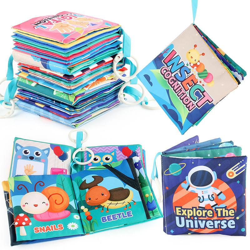Infant Soft Fabric Cloth Book Babys Early Cognitive Educational Supplies