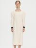 BEMUSE MANSION Square Neck Puff Dress - Ivory