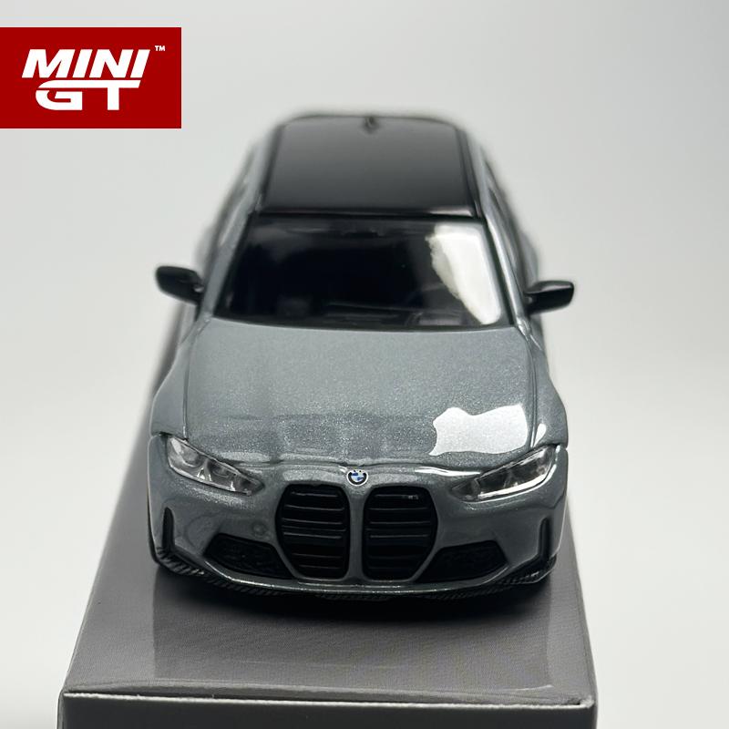 MINIGT 1:64 metallic grey BMW M3 Competition Touring Brooklyn alloy car Model 864