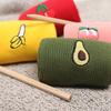 Cartoon Fruit Embroidery Hosiery Warm Soft Cotton Elastic High Knitting Socks EMA