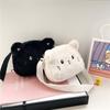Plush Cat Crossbody Bags Cartoon Cat Plush Shoulder Bag Soft Messenger Bag  Baby Girls Toy Gift