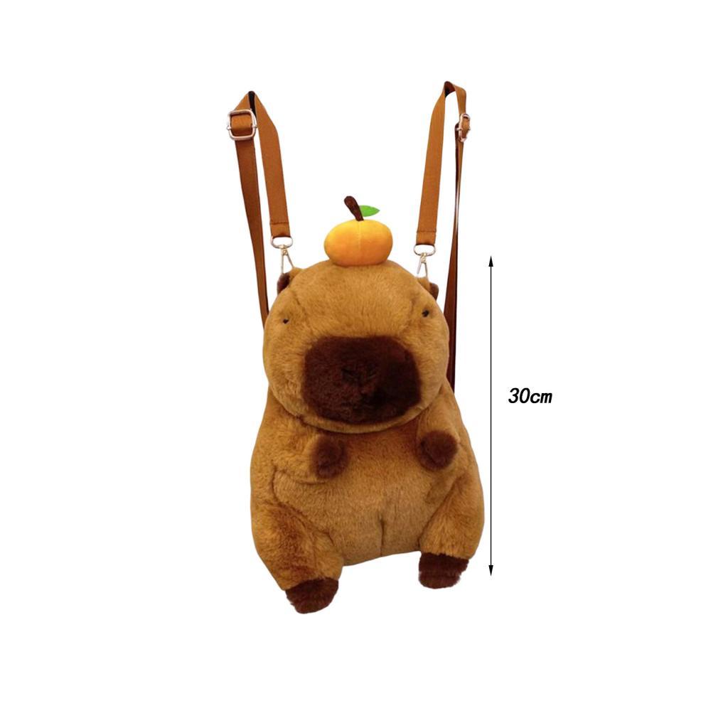 Capybara Backpack Creative Toy Bag Cute Cartoon for Camping Trips Party