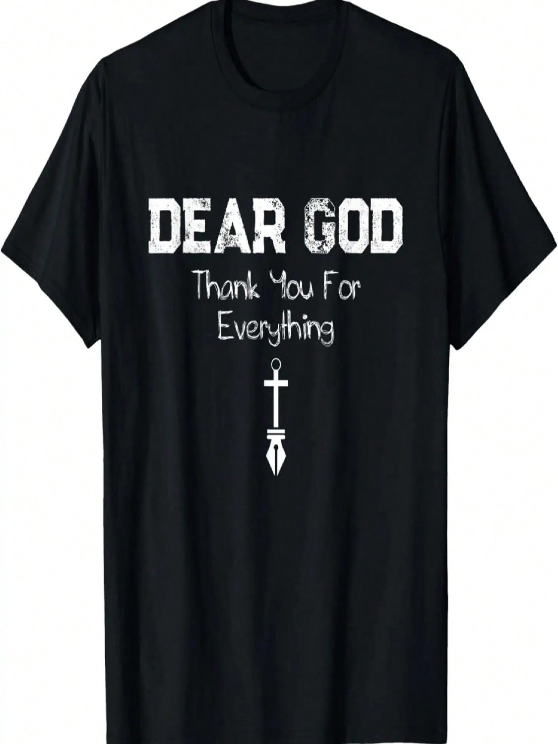 Dear God Thank You  Saying Quote T-Shirt S разноцветный