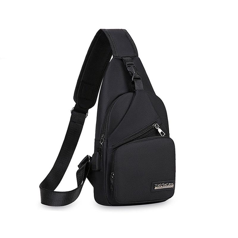 New Arrival Men's Chest Bag Stylish And Lightweight Suitable For Casual Travel Waterproof Canvas Material