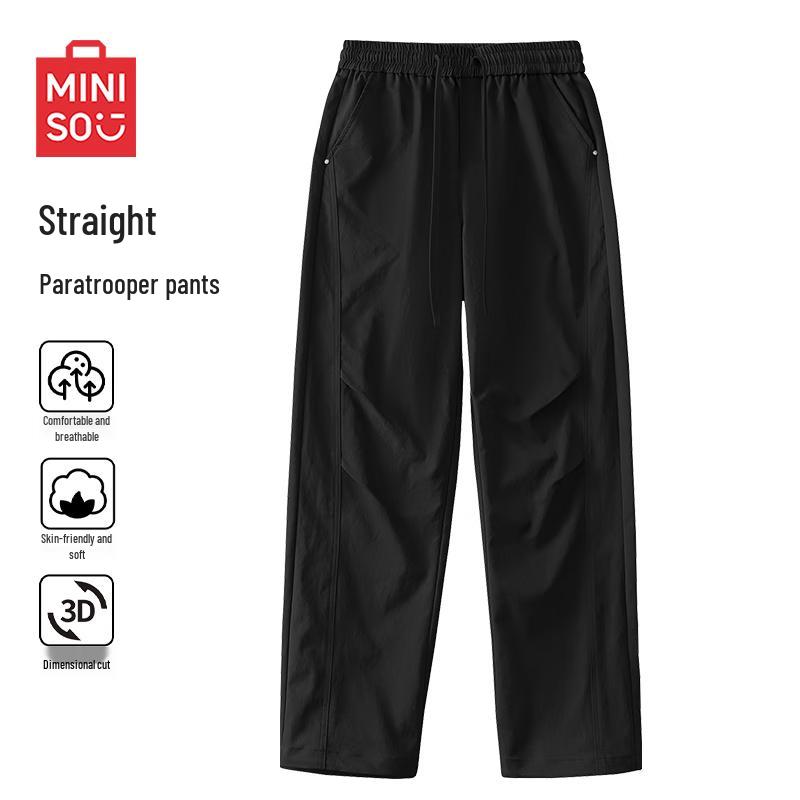 MINISO Men's Autumn High Street Paratrooper Cargo Pants
