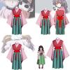 Pink Polyester Fiber Blended Anime Cosplay For Game And Animation Role Playing